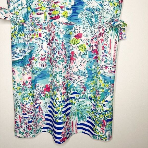 Lilly Pulitzer Marli Postcards From Positano Engineered Stretch Crepe Dress - Picture 6 of 13